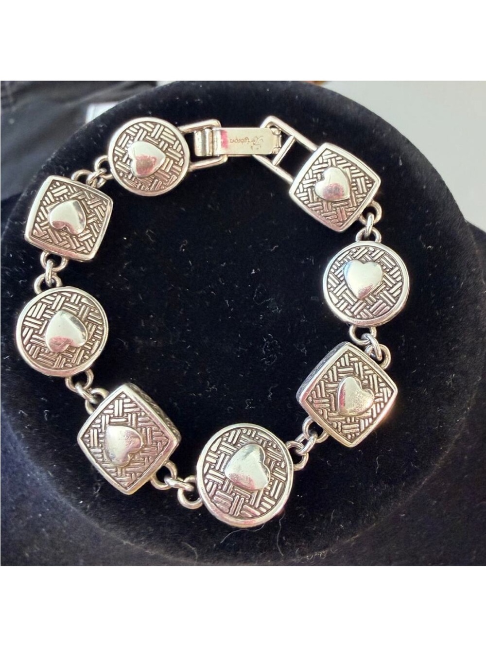 Brighton Silver Heart Link Bracelet - Silver